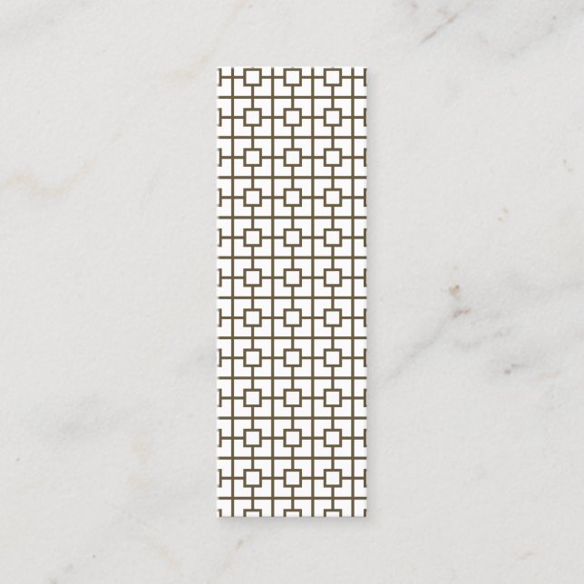 HOLLYWOOD GLAM Slim Affärskort Mini Visitkort (Framsida)