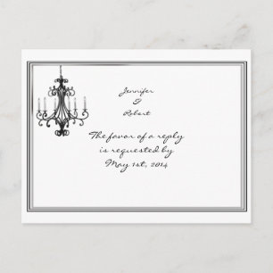 Hollywood Glamor Chandelier OSA Postcard Inbjudan Vykort