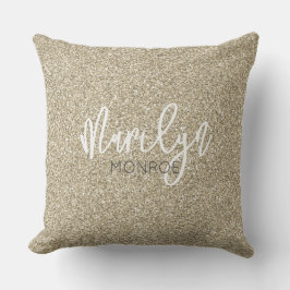 Hollywood Golden Glitter NAMN Elegant Chic Kudde