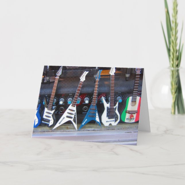 Hollywood Guitars Kort (Framsida)
