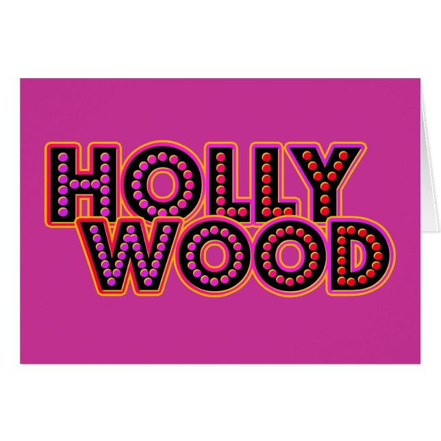Hollywood Hälsningskort (Framsidan Horizontal)
