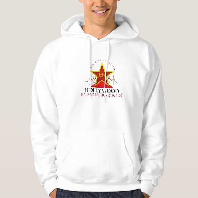 Hollywood halv maratonHoodie Sweatshirt (Framsida)