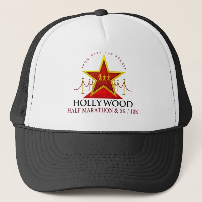 Hollywood halv maratontruckerkeps truckerkeps (Framsida)