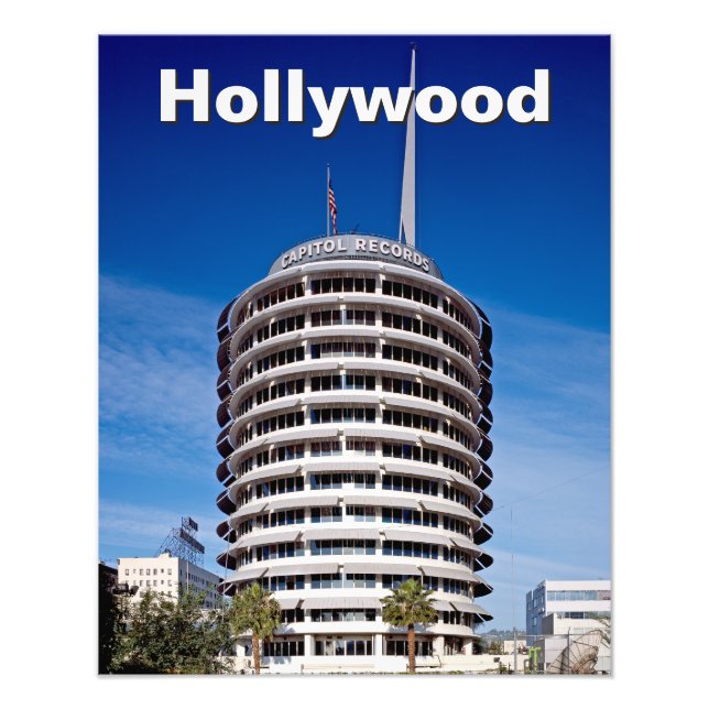 Hollywood Huvudstad Records Fototryck (Framsidan)