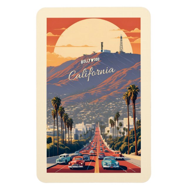 Hollywood Kalifornien Magnet (Vertikal)