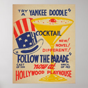 Hollywood lekstugavintage affisch