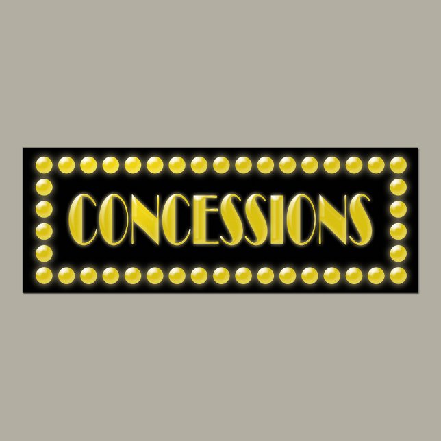 Hollywood Ljus Concessions Underteckna Movie Party Poster (Skapare uppladdad)