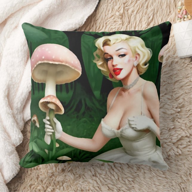 Hollywood Marilyn Monroe Whimsical Svamp Kudde (Filt)