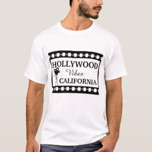 Hollywood Movie Älskare Black and White T Shirt