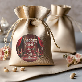 Hollywood Movie Red Carpet Premiere Bröllop Runt Klistermärke