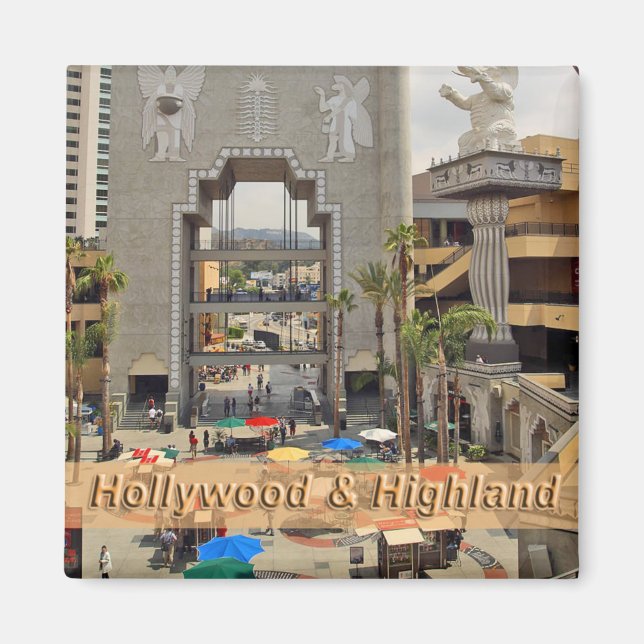 Hollywood och Highland Los Angeles Magnet (Framsidan)