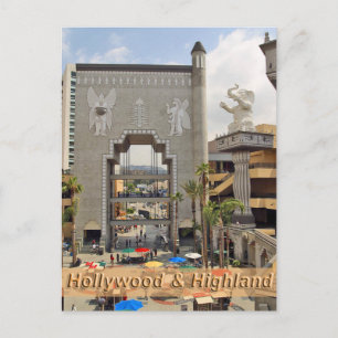 Hollywood och Highland Los Angeles Vykort