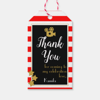 Hollywood Party Favor Märkres Presentetikett