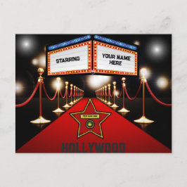 Hollywood Personlig Postcard Vykort
