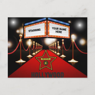 Hollywood Personlig Postcard Vykort