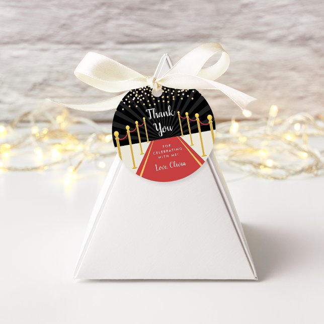 Hollywood Red Carpet Personlig Tack Gåvor Etiketter (Skapare uppladdad)