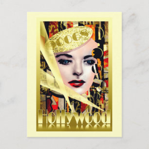 Hollywood Retro Vintage Stil Vykort