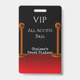 Hollywood Röda mattan Sweet Sixteen VIP All Access