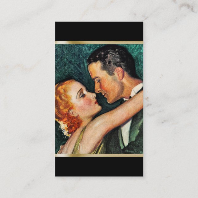 Hollywood Romantik Affärskort Visitkort (Framsida)