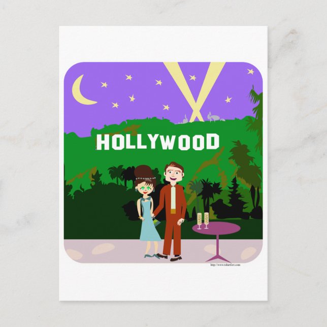 Hollywood Romantik Vykort (Framsida)
