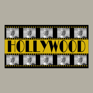 Hollywood Sign Movie Reel Photo Collage Poster