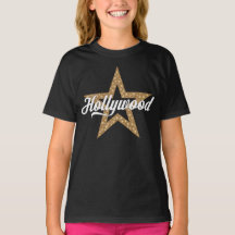 Hollywood-skript med stjärna (vit typ) T-Shirt