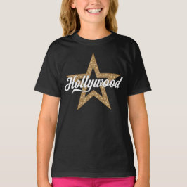 Hollywood-skript med stjärna (vit typ) T-Shirt