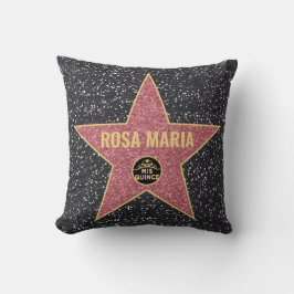 Hollywood Star Glitter Quinceañera 16-tums Pillow Kudde