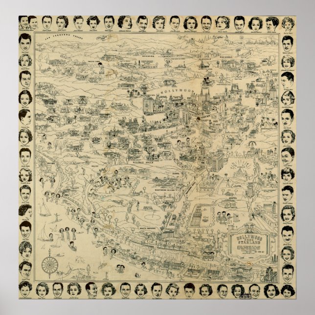 Hollywood Starland 1937 Poster (Framsidan)