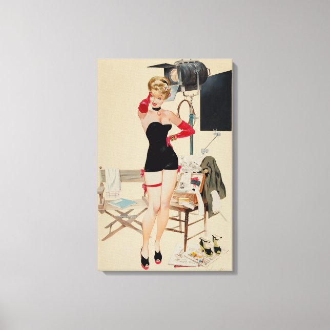 Hollywood Starlet av Fritz Willis Canvastryck (Framsida)