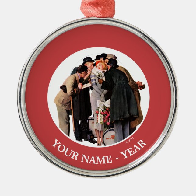 Hollywood Starlet Julgransprydnad Metall (Framsidan)