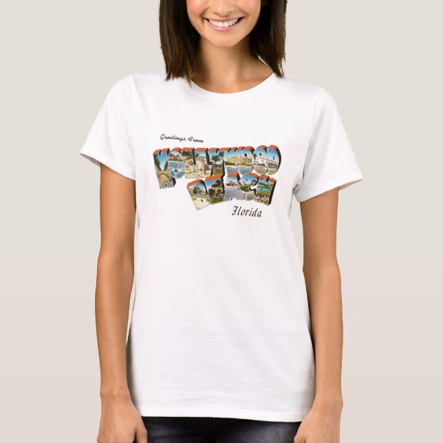 Hollywood strand Florida T Shirt (Framsida)