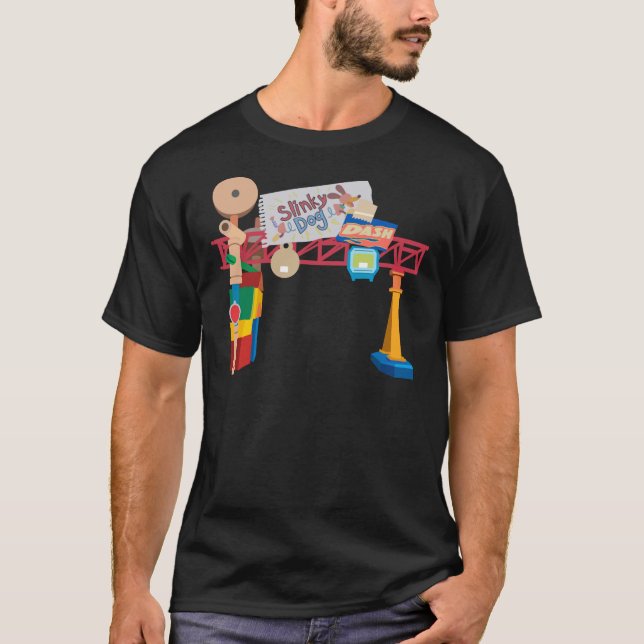 Hollywood Studios Slinky Hund Dash T Shirt (Framsida)