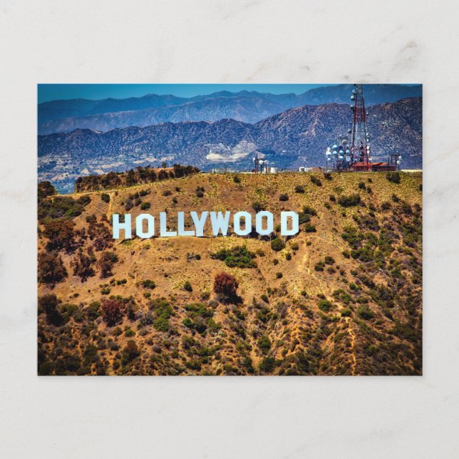 Hollywood, symboler, vykort (Framsida)