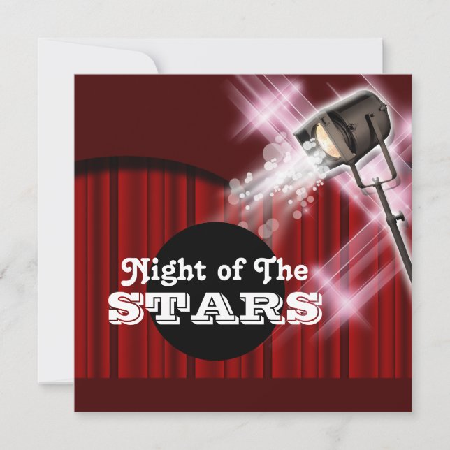 Hollywood tema, partyet som "för någon ålder" inbjudningar (Framsida)