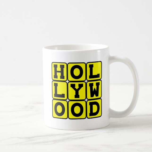 Hollywood, Tinseltown Kalifornien Kaffemugg (Höger)