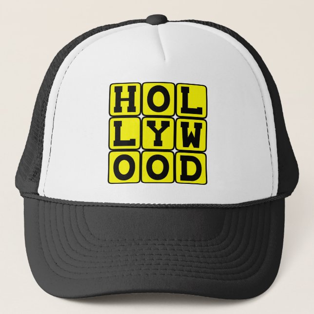 Hollywood, Tinseltown Kalifornien Truckerkeps (Framsida)