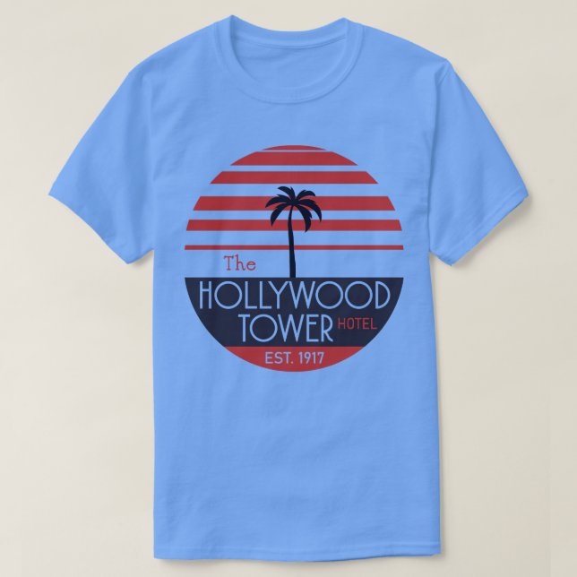 Hollywood Torn Hotel Zona Torn i Terror T Shirt (Design framsida)