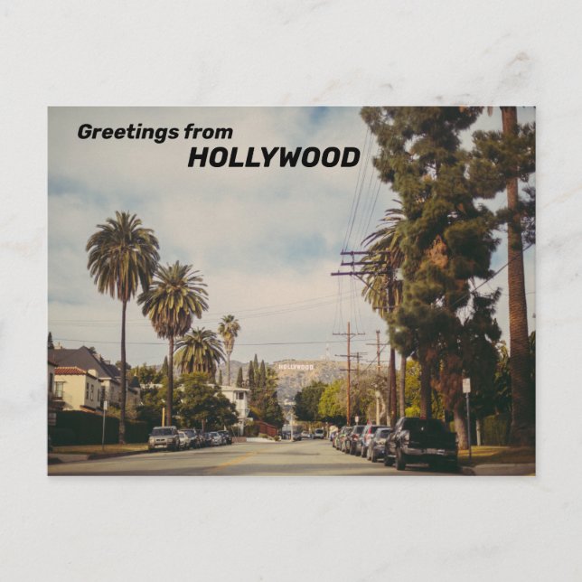 Hollywood USA Vykort (Framsida)