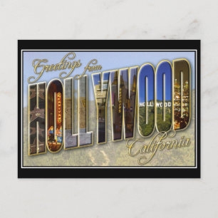 hollywood vintage vykort