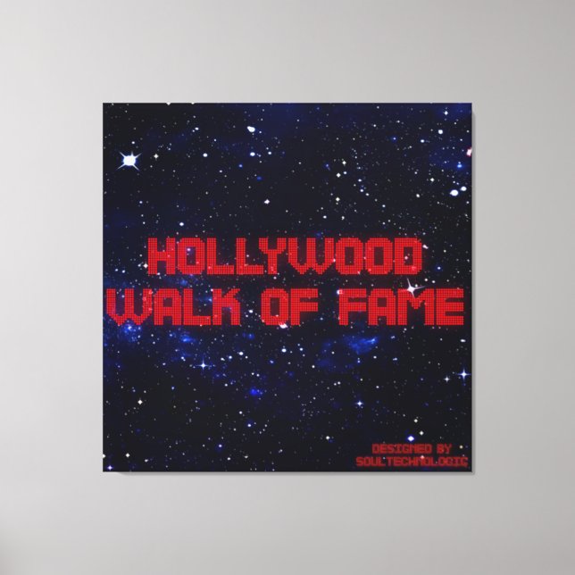 hollywood, walk of fame canvastryck (Framsida)