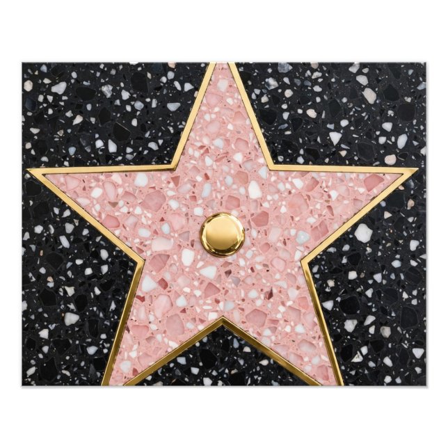 Hollywood Walk of Fame Square Coaster Fototryck (Framsidan)