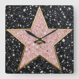 Hollywood Walk of Fame Square Coaster Fyrkantig Klocka