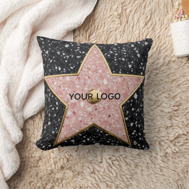 Hollywood Walk of Fame Square Coaster Kudde (Filt)