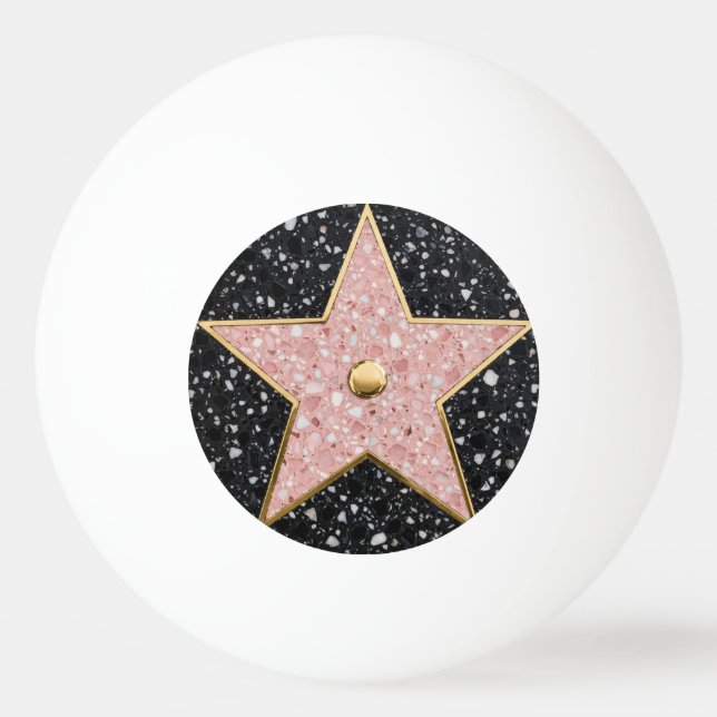 Hollywood Walk of Fame Square Coaster Pingisboll (Framsidan)