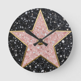 Hollywood Walk of Fame Square Coaster Rund Klocka