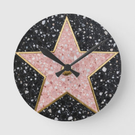 Hollywood Walk of Fame Square Coaster Rund Klocka