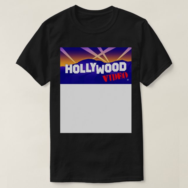 HollyWoodVideo T Shirt (Design framsida)