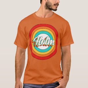 Holm Namn Shirt Vintage Holm Circle T