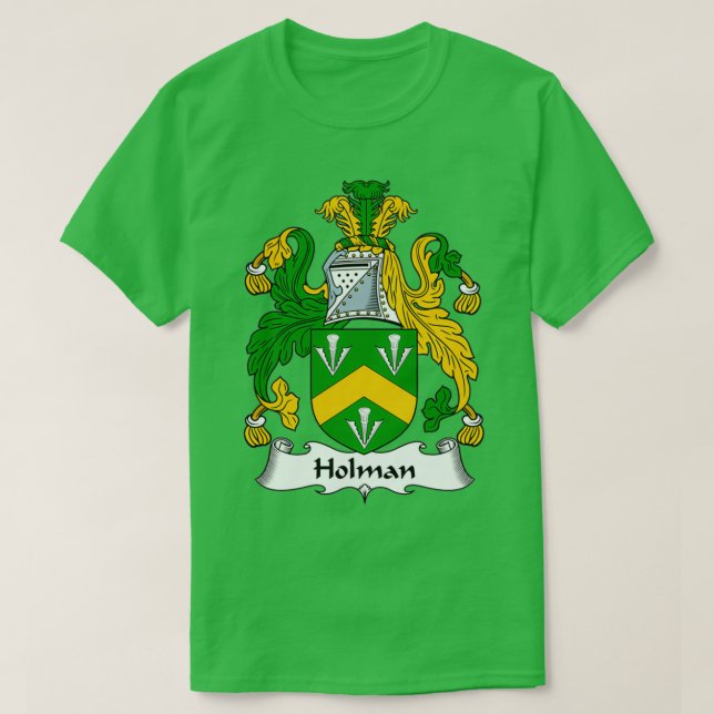 Holman Jackar Arm Family Crest T Shirt (Design framsida)